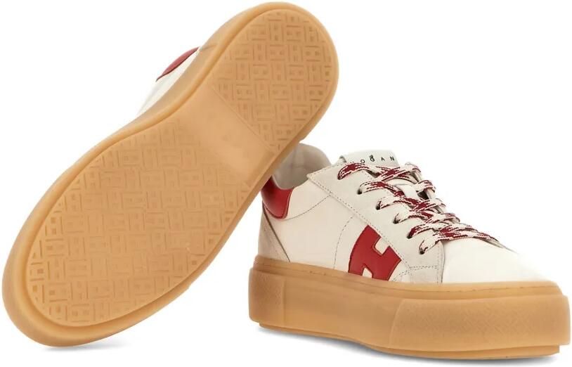 Hogan H705 'h' sneakers met plateauzool Beige - Foto 3
