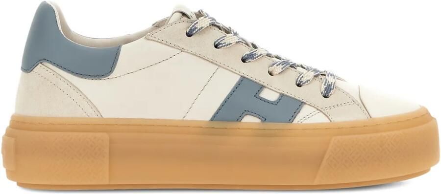 Hogan H705 sneakers met plateauzool Beige