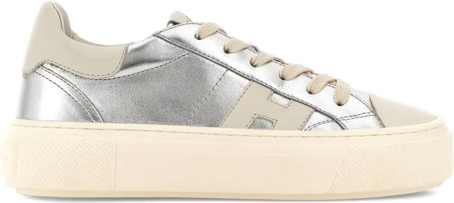 Hogan H705 sneakers met plateauzool Zilver