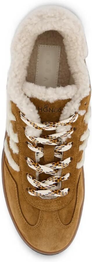 Hogan Cool sneakers met lammy afwerking Bruin - Foto 4