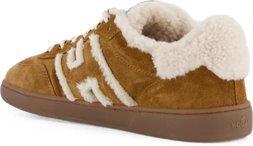 Hogan Cool sneakers met lammy afwerking Bruin - Foto 3