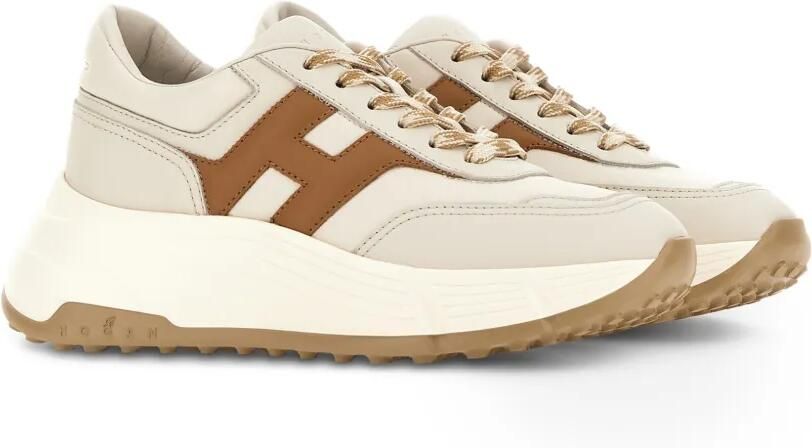 Hogan Hi-Fi leren sneakers Beige - Foto 3