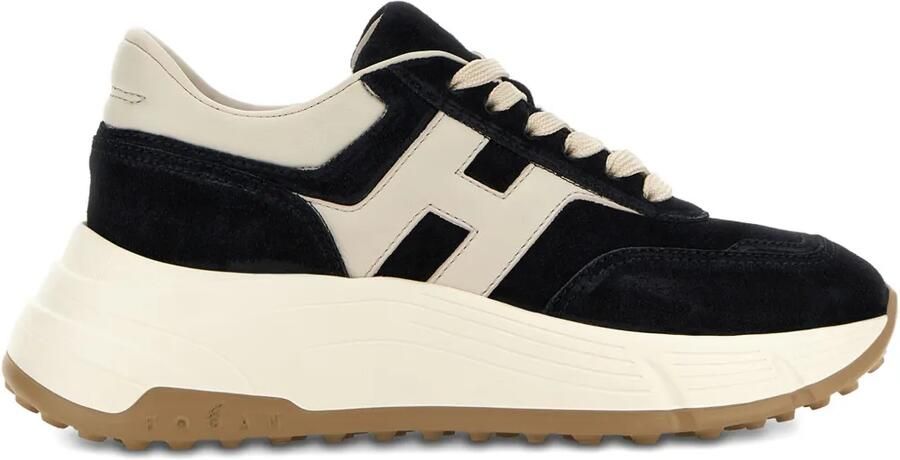 Hogan Hi-Fi leren sneakers Zwart