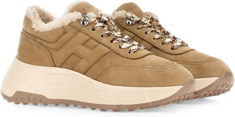 Hogan Hi-Fi sneakers met lammy afwerking Beige - Foto 5