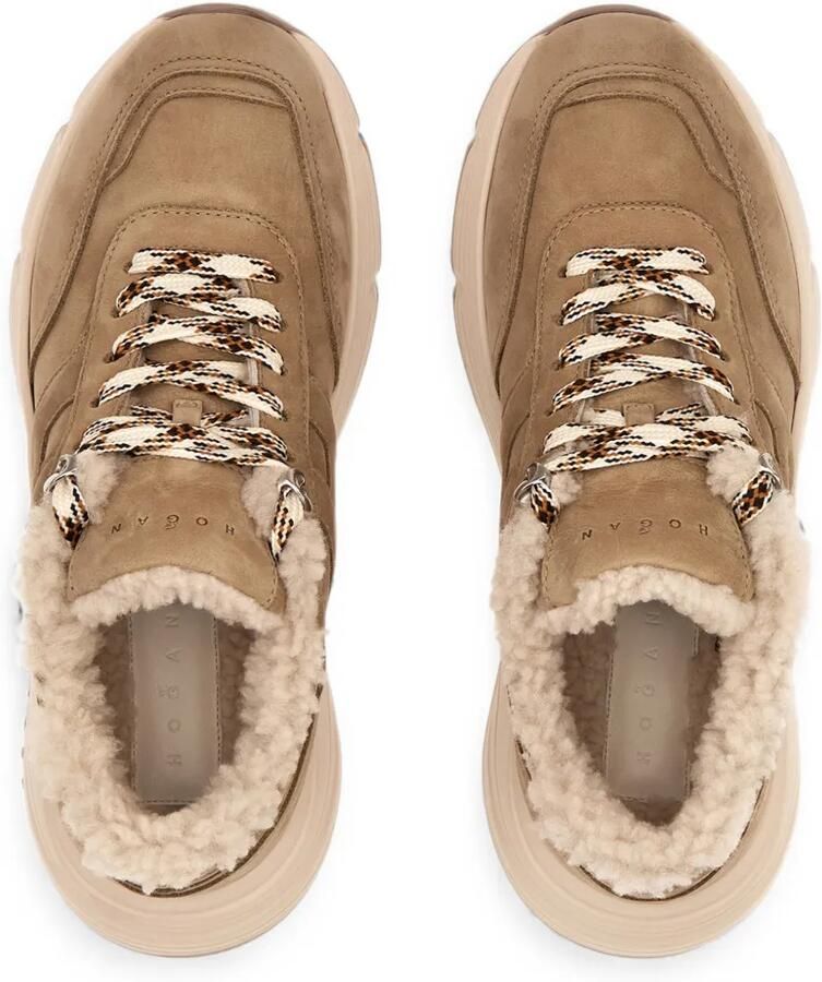 Hogan Hi-Fi sneakers met lammy afwerking Beige - Foto 2