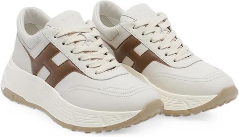 Hogan Hi-Fi sneakers met logo-patch Beige - Foto 4