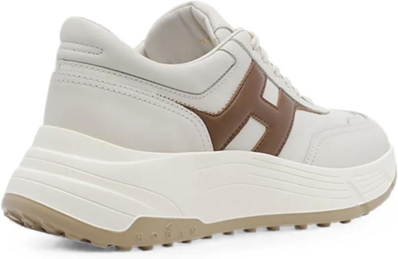 Hogan Hi-Fi sneakers met logo-patch Beige - Foto 3