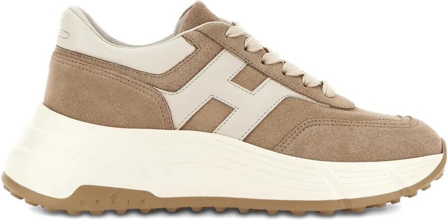 Hogan Hi-Fi suède sneakers Bruin