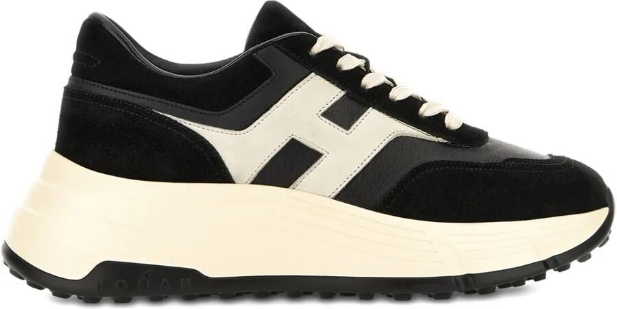 Hogan Hi-Fi suède sneakers Zwart