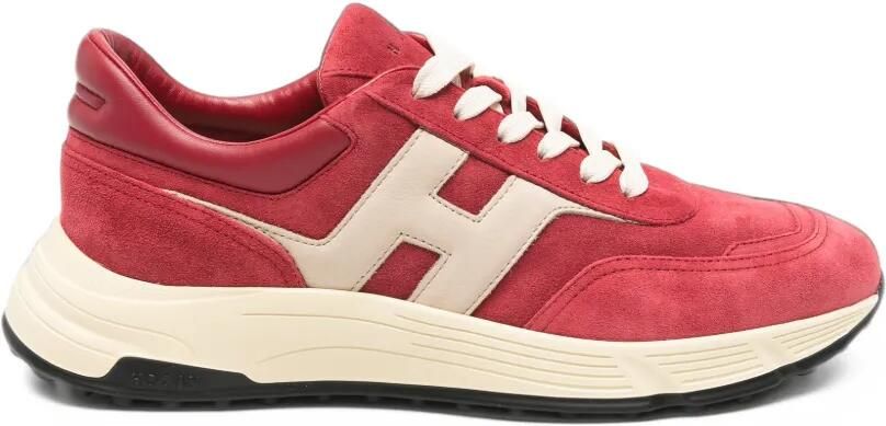 Hogan Hyperlight logo-patch panelled sneakers Rood