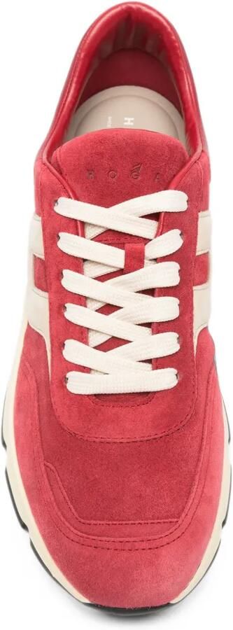 Hogan Hyperlight logo-patch panelled sneakers Rood - Foto 4