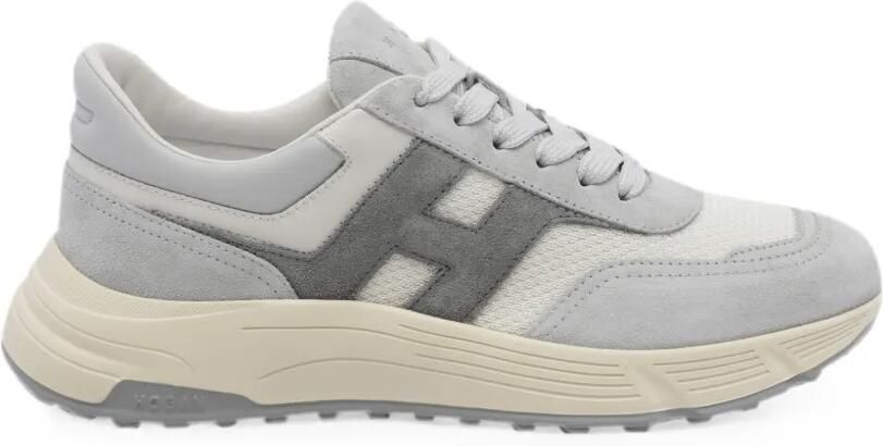 Hogan Hyperlight low-top sneakers met suède vlak Grijs