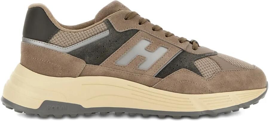 Hogan Hyperlight sneakers met logodetail Bruin