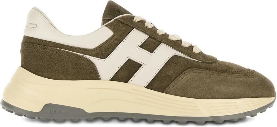 Hogan Hyperlight sneakers met logopatch Bruin
