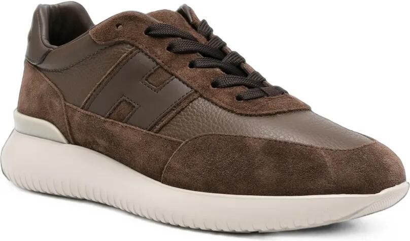 Hogan Interactive³ sneakers met vlakken en logo-patch Bruin - Foto 3