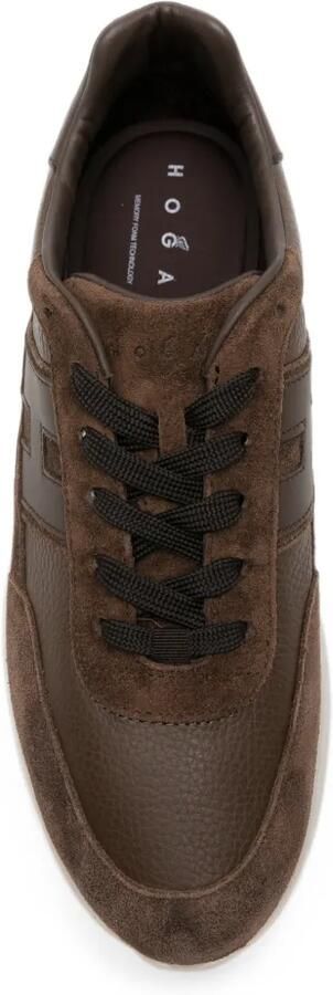 Hogan Interactive³ sneakers met vlakken en logo-patch Bruin - Foto 4