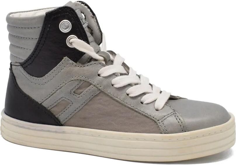 Hogan Kids Leren sneakers Grijs