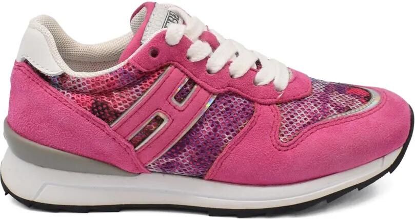Hogan Kids Suède sneakers Roze - Foto 2