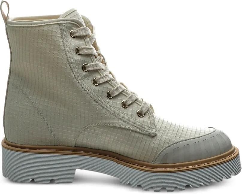 Hogan lace-up combat boots Beige