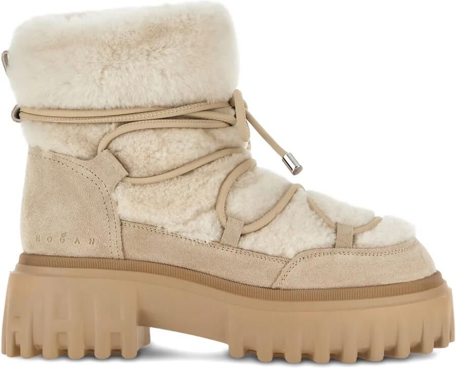 Hogan Lammy laarzen Beige