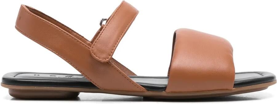 Hogan Leren ballerina's Bruin