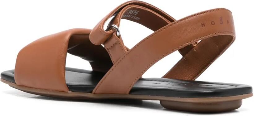 Hogan Leren ballerina's Bruin - Foto 4