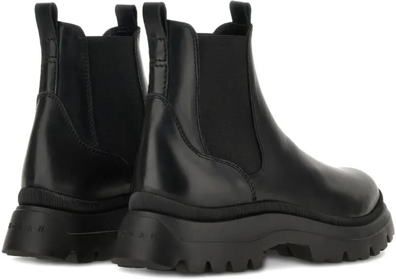 Hogan Leren enkellaarzen Zwart - Foto 3