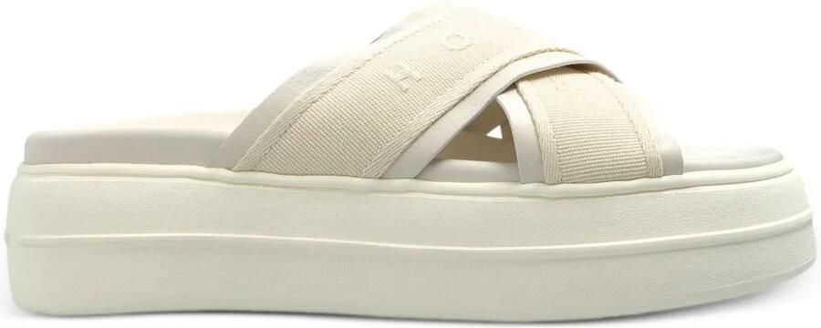 Hogan Leren muiltjes Beige