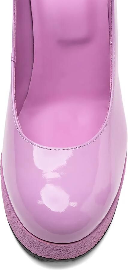 Hogan Leren pumps Roze