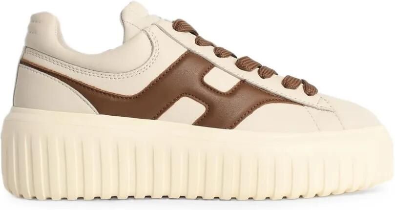 Hogan Leren sneakers Beige