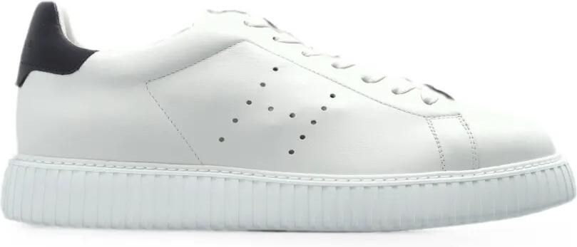 Hogan Leren sneakers met geperforeerde details Wit