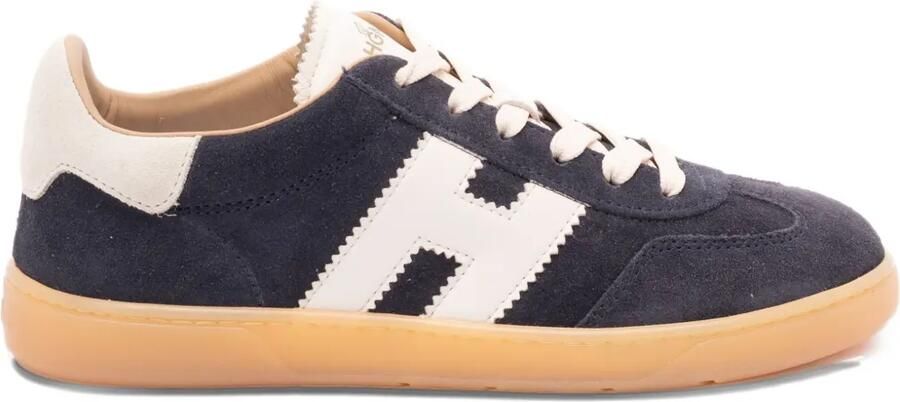 Hogan Leren sneakers met logo Blauw
