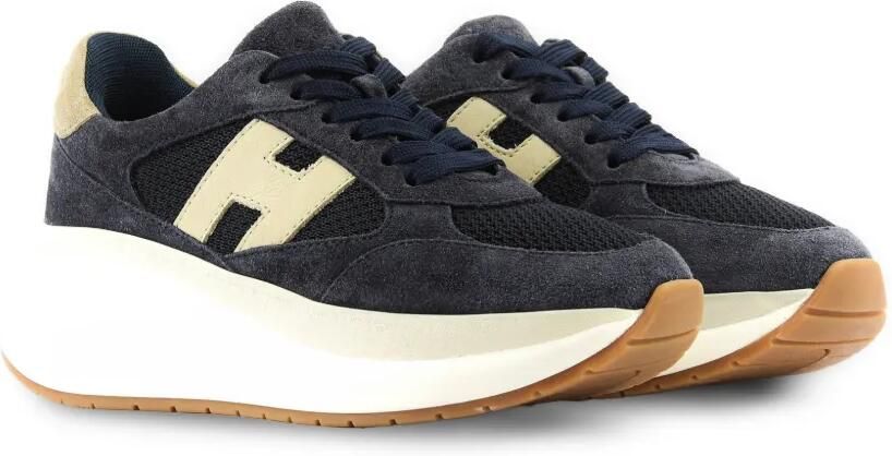 Hogan Maxi Active suède sneakers Blauw - Foto 5