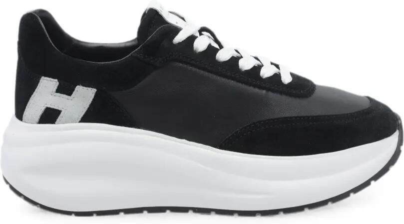 Hogan Maxi I sneakers met plateauzool en logopatch Zwart