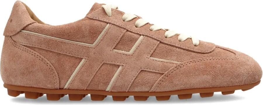 Hogan Olympia leren sneakers met H-detail Bruin