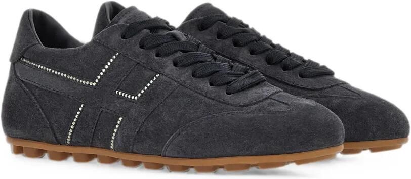 Hogan Olympia suède sneakers verfraaid met kristallen Grijs - Foto 5