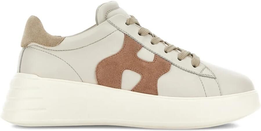 Hogan Rebel leren sneakers Beige