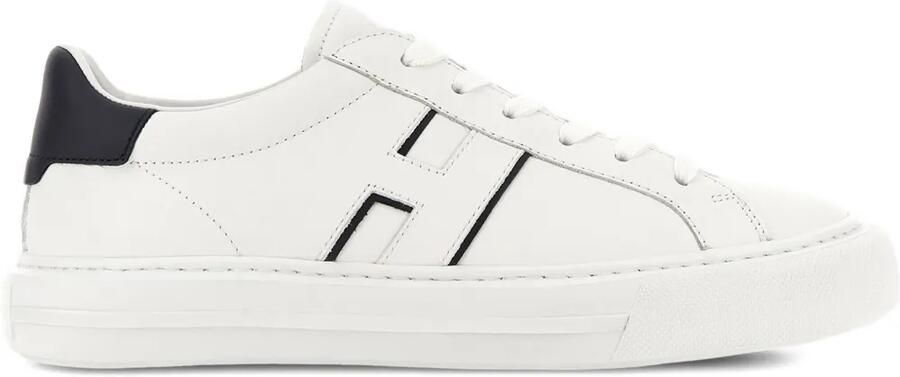 Hogan Rebel leren sneakers met logo Wit