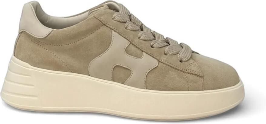 Hogan Rebel sneakers met applicatie Beige