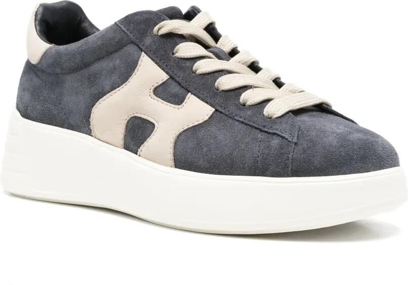 Hogan Rebel suède sneakers met logo-patch Blauw - Foto 2