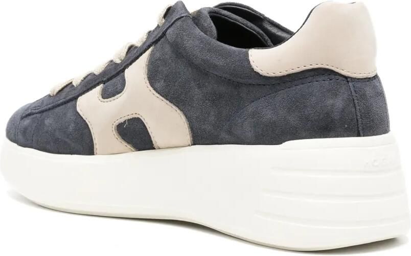 Hogan Rebel suède sneakers met logo-patch Blauw - Foto 3