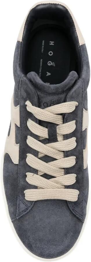 Hogan Rebel suède sneakers met logo-patch Blauw - Foto 4
