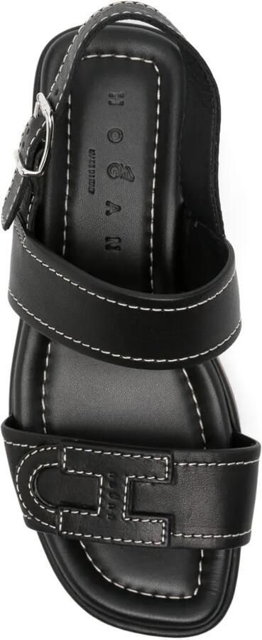 Hogan Sandalen met logodetail Zwart - Foto 4