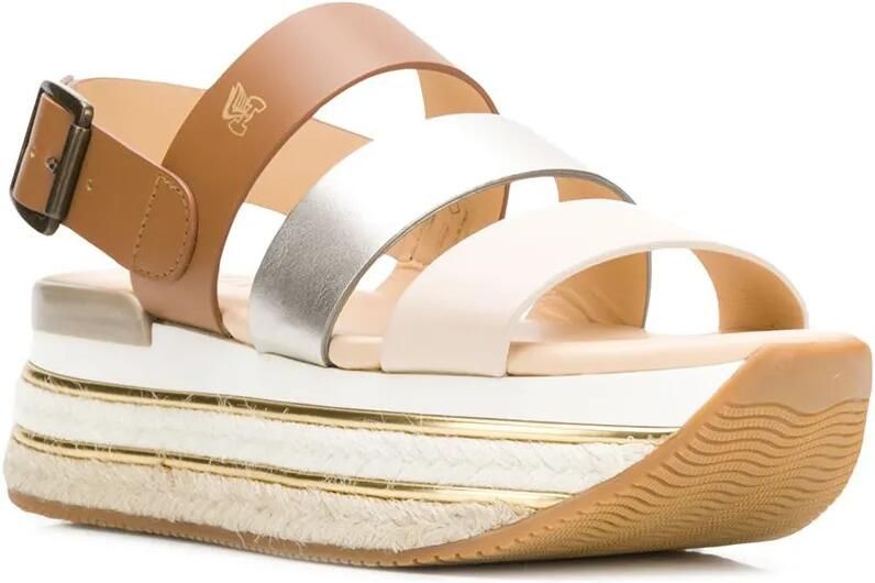 Hogan sandalen met plateauzool Bruin - Foto 2