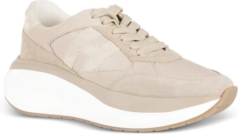 Hogan Sneakers met logo Beige