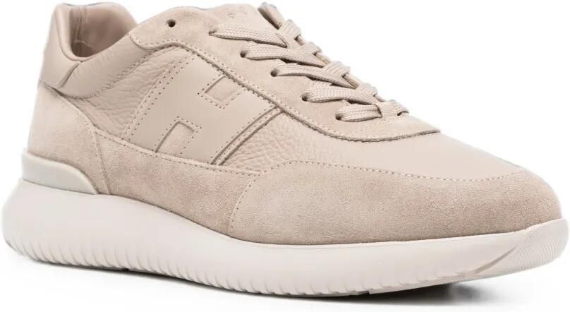 Hogan Sneakers met logopatch Beige