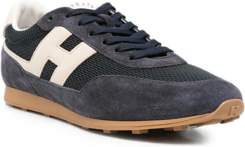 Hogan Sneakers met logopatch Blauw
