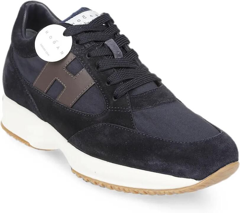 Hogan Sneakers met logopatch Blauw