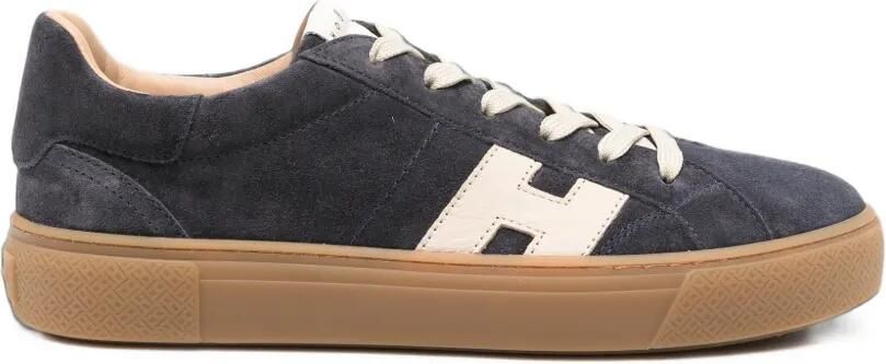 Hogan Sneakers met logopatch Blauw