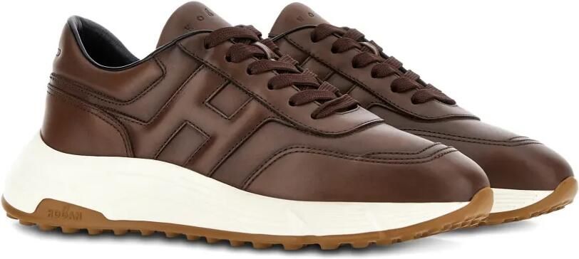 Hogan Sneakers met logopatch Bruin - Foto 4